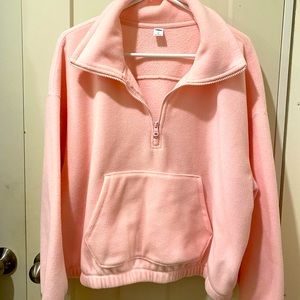 Perfect pink pullover. Slightly cropped.